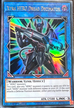 Xtra HERO Dread Decimator - Ultra Rare LEHD-ENA00 1st Edition Yu-Gi-Oh TCG Card - Image 1