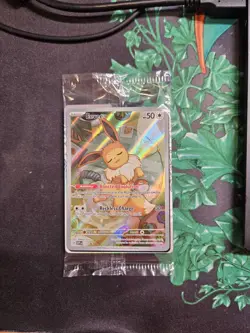 Pokemon Eevee TCG S&V Black Star Promo Card 173 SEALED - minor scratch - Image 1