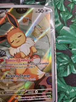 Pokemon Eevee TCG S&V Black Star Promo Card 173 SEALED - minor scratch - Image 2
