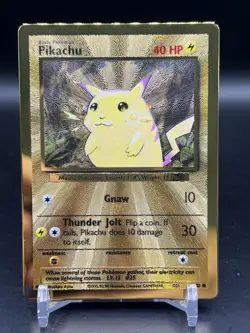 Pokemon TCG Celebrations Pikachu Gold Metal Card 58/102 UPC Promo English - Image 1