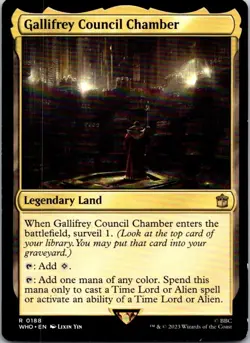 Magic the Gathering Gallifrey Council Chamber Doctor Who Commander MTG Free Ship - Image 1