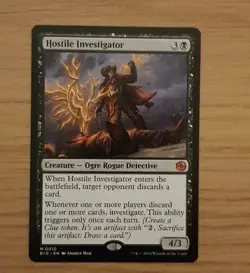 Hostile Investigator MTG NM Regular Outlaws Of Thunder Junction Magic The... - Image 2