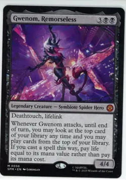 Magic the Gathering Marvel's Spider-Man Gwenom, Remorseless M 0056 Standard Reg - Image 1