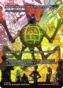 Master Weaver, Web Protector (Borderless) Marvel Spider-Man Magic FOIL - Image 1