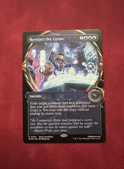 Reenact the Crime SHOWCASE - NM - MTG Karlov Manor - Magic the Gathering - Image 1
