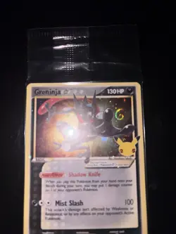 HOLO BLEED GALAXY SWIRL SEALED Pokemon Greninja Gold Star SWSH144 - Image 2