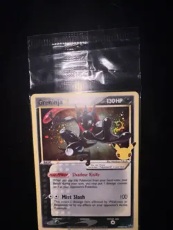 HOLO BLEED GALAXY SWIRL SEALED Pokemon Greninja Gold Star SWSH144 - Image 3