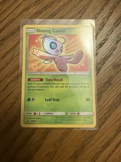 Shining Celebi SM79 BLACK STAR PROMO Shining Legends Pokemon TCG 2017 NM - Image 1