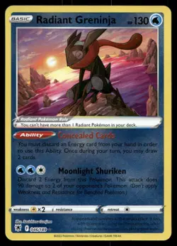 Radiant Greninja #046/189 Pokemon SWSH10: Astral Radiance - Image 1