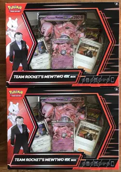 Pokemon TCG Destined Rivals Team Rocket’s Mewtwo ex Box BRAND NEW SEALED X 2 Box - Image 1