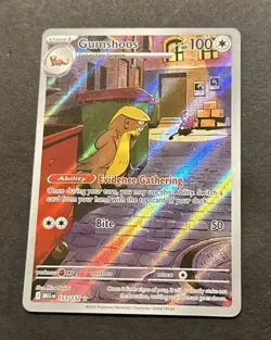 2025 POKEMON MEGA EVOLUTION GUMSHOOS ILLUSTRATION RARE #153/132 - Image 1