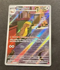 2025 POKEMON MEGA EVOLUTION GUMSHOOS ILLUSTRATION RARE #153/132 - Image 5