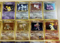 Vintage Japanese Pokemon Card Collection 62pcs 1996-2000 Old Back Pikachu Holo - Image 3