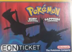 Pokemon Eon Ticket Promo E-Reader E Card Ruby & Sapphire Edition Southern Island - Image 2