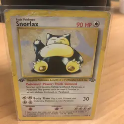 Snorlax 27/64 Jungle Set Non-Holo Rare Card 1st Edition WOTC Pokemon HP - Image 1
