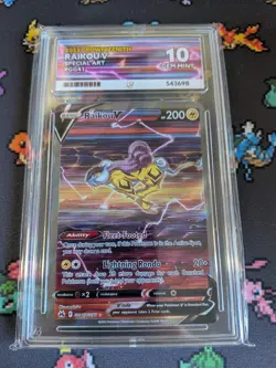 ACE 10 Raikou V Gg41/Gg70 Pokemon Card Crown Zenith: Galarian Gallery GEM MINT - Image 1