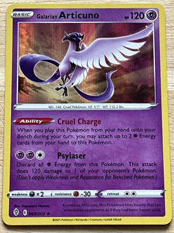 Galarian Articuno - 063/203 - Holo Rare - Evolving Skies - NM/M - Pokemon Card - Image 1