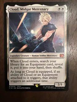 Cloud, Midgard Mercenary : MTG / Final Fantasy #0010 Mythic / NM - Image 1