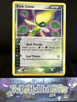 Pokemon Card Dark Celebi 4/101 EX Hidden Legends Holo Rare L/P - Image 1