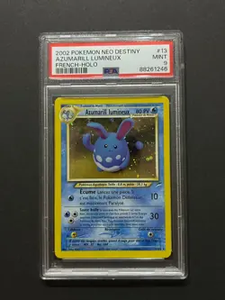 Pokemon - Azumarill lumineux - 13/105 - Holo - Neo Destiny - FR - PSA9 - Image 1