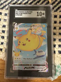 Flying Pikachu VMAX 007/025 FULL ART SGC 10 GEM MINT 2021 Celebrations Pokemon - Image 1