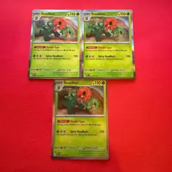 025/197 SCOVILLAIN | RARE HOLO | OBSIDIAN FLAMES POKEMON CARD X3 - Image 1