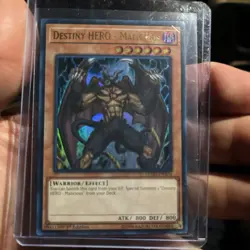 Yugioh Destiny HERO - Malicious LEHD-ENA04 Ultra Rare 1st Ed LP - Image 1