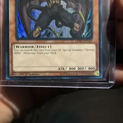 Yugioh Destiny HERO - Malicious LEHD-ENA04 Ultra Rare 1st Ed LP - Image 3