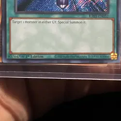 Monster Reborn - Secret Rare - RA03-EN052 Yugioh - Image 4