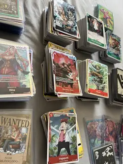 One Piece TCG Card Lot Of 600+ Cards Plus Sleeves English/Japanese - Image 2