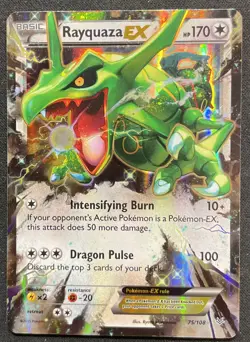 Pokemon Rayquaza EX 75/108 Ultra Rare Holo Roaring Skies NM/MT ENN CARDS - Image 1