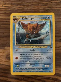 Pokemon TCG Kabutops Neo Discovery Holo Card 6/75 Unlimited Rare - Image 1