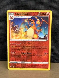 Charizard 25/185 Vivid Voltage Reverse Holo Rare Pokemon Card Pokemon TCG 025 - Image 1