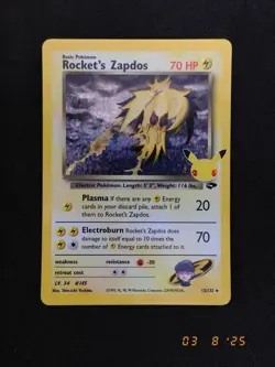 Pokemon TCG Rocket's Zapdos Holo Card Classic Collection 15/132 NM - Image 1