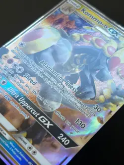 Kommo-o GX SM71 Black Star Promo Ultra Rare Holo Pokemon Card PC - Image 3