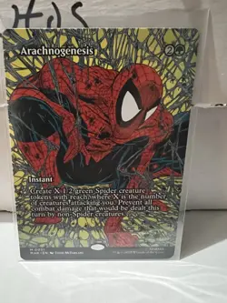 Arachnogenesis (Borderless) - Spider-Man - Magic: The Gathering - Image 1