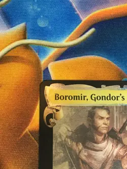 C5175 MAGIC MTG COMMANDER LORD RINGS LOTR BOROMIR, GONDOR #0452 NM FOIL SHOWCASE - Image 3