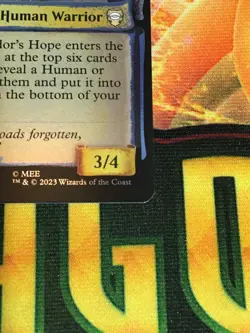 C5175 MAGIC MTG COMMANDER LORD RINGS LOTR BOROMIR, GONDOR #0452 NM FOIL SHOWCASE - Image 5