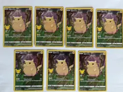 PIKACHU 005/025 Pokemon Celebrations Holo Lot Of 7 NM Near Mint - Image 1