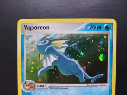 Pokemon - Vaporeon 6/17 Rare Holo Pop Series 3 with Swirl - Image 2