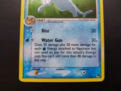 Pokemon - Vaporeon 6/17 Rare Holo Pop Series 3 with Swirl - Image 3