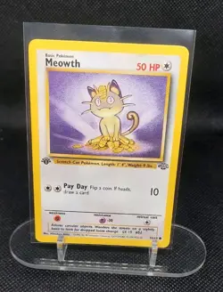 Pokemon TCG Meowth Jungle 56/64 Regular 1999-2000 Wizards Base Set Copyright... - Image 1