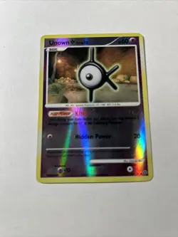 2007 Pokemon Secret Wonders Unown 68/132 Reverse Holo LP - Image 1