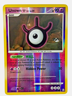 Unown (W) 80/146 Diamond & Pearl Legends Awakened-Reverse Holo 2008 TCG Pokemon - Image 2