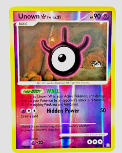 Unown (W) 80/146 Diamond & Pearl Legends Awakened-Reverse Holo 2008 TCG Pokemon - Image 4