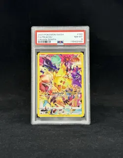 2023 POKEMON SWORD & SHIELD CROWN ZENITH #160 FULL ART/PIKACHU PSA 8 - Image 1