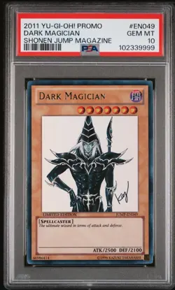 Dark Magician *PSA GEM MINT 10* JUMP-EN049 *Ultra Rare* 2011 * Yugioh - Image 1