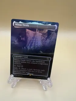 Minas Tirith Lord of the Rings Tales of Middle-Earth Card NM Borderless Foil 341 - Image 1