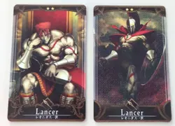 Fate/Grand Order Arcade Leonidas I Star 2 Lancer Holo Card Near Mint - Image 1