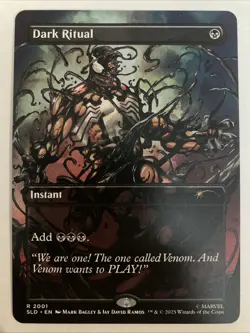MTG Dark Ritual #2001 REG MTG Secret Lair SpiderMan Venom Unleashed (Colors) - Image 1